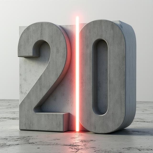 Brutalistischer Kalender mit Liquiditätslücke